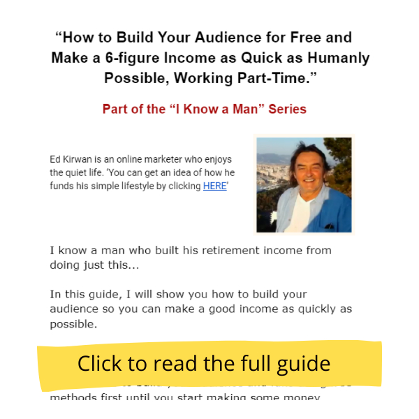 How Build Your Audience for FREE Ed Kirwan